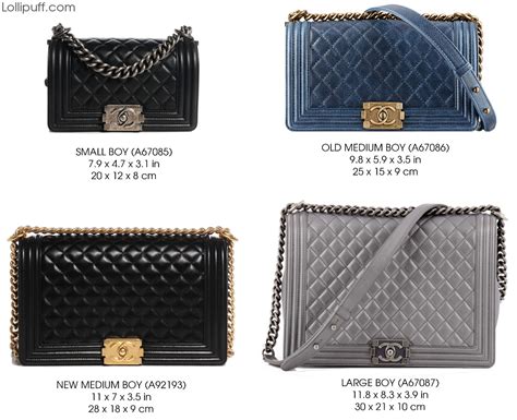 different size chanel boy bags|Chanel le boy small dimension.